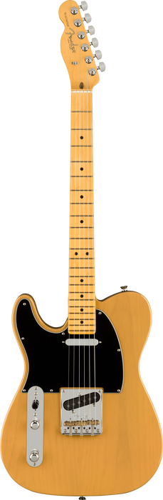 Fender American Professional II Telecaster Left-Hand Maple Fingerboard Butterscotch Blonde Electric Guitar With Case