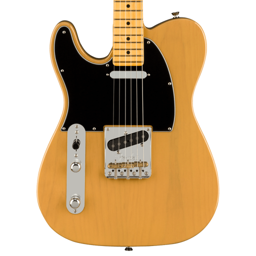 Fender American Professional II Telecaster Left-Hand Maple Fingerboard Butterscotch Blonde Electric Guitar With Case