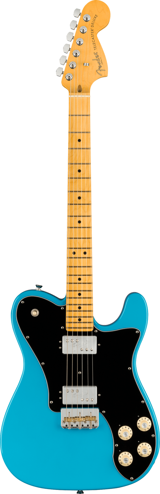Fender American Professional II Telecaster Deluxe Miami Blue Electric Guitar With Case