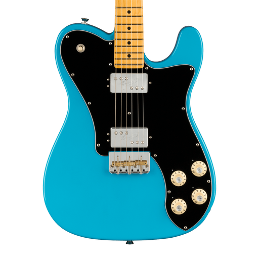 Fender American Professional II Telecaster Deluxe Miami Blue Electric Guitar With Case