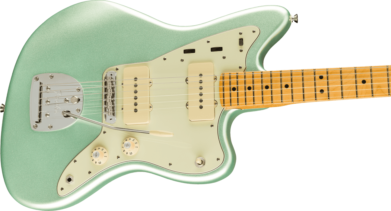 Fender American Professional II Jazzmaste Maple Fingerboard Mystic Surf Green Electric Guitar