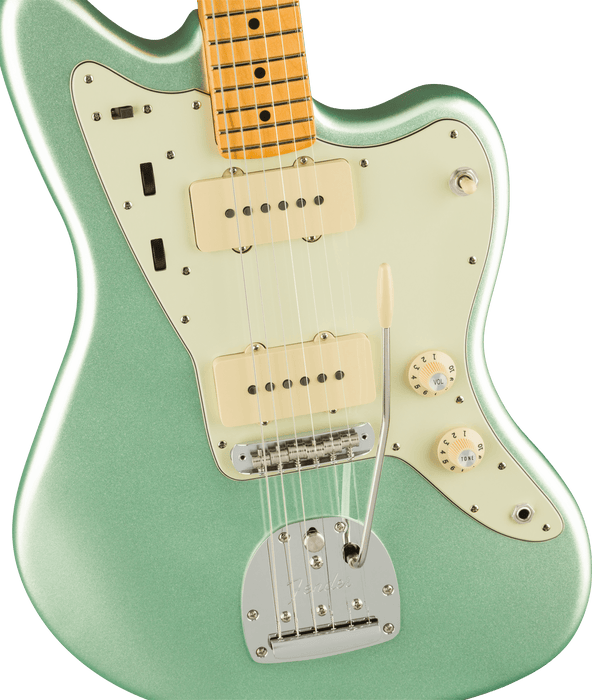 Fender American Professional II Jazzmaste Maple Fingerboard Mystic Surf Green Electric Guitar