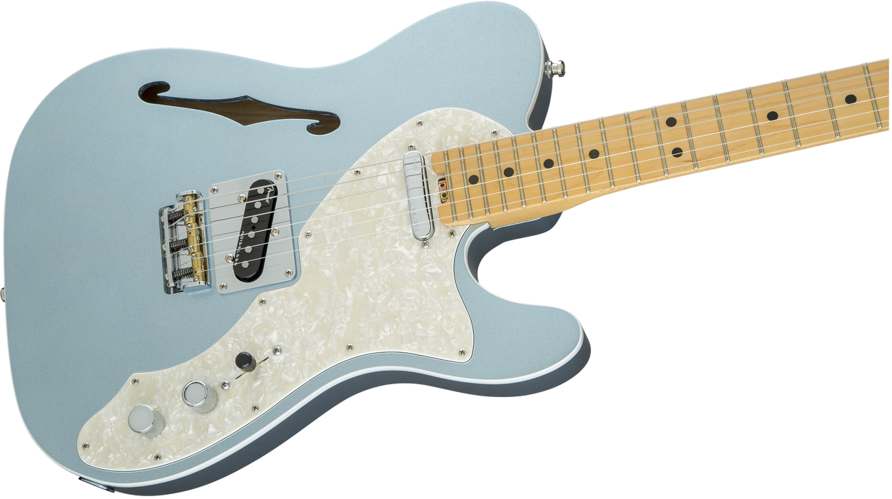 DISC - Fender American Elite Telecaster Thinline Maple Fingerboard Mystic Ice Blue
