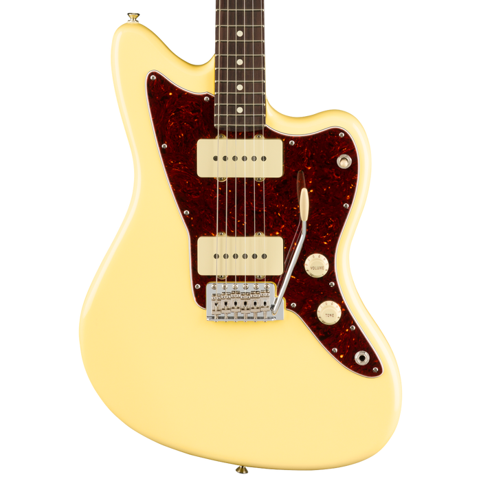 Fender American Performer Jazzmaster Rosewood Fingerboard Vintage White Electric Guitar With Bag