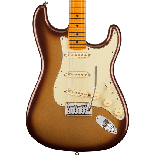 Fender American Ultra Stratocaster Maple Fingerboard Mocha Burst Electric Guitar With Case