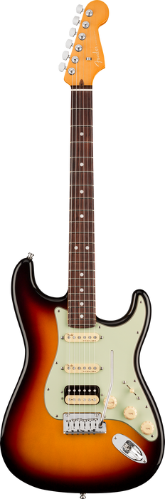 Fender American Ultra Stratocaster HSS Rosewood Fingerboard Ultraburst Electric Guitar With Case
