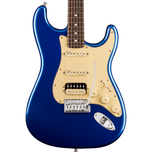 Fender American Ultra Stratocaster HSS Rosewood Fingerboard Cobra Blue Electric Guitar With Case