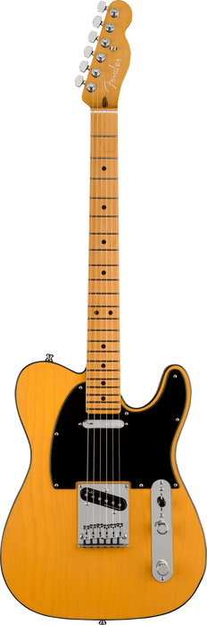 Fender American Ultra Telecaster Maple Fingerboard Butterscotch Blonde Electric Guitar With Case