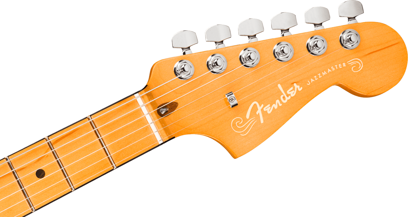 Fender American Ultra Jazzmaster Maple Board Cobra Blue Electric Guitar W/ Case