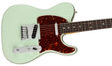 Fender Ultra Luxe Telecaster Rosewood Neck Transparent Surf Green Electric Guitar