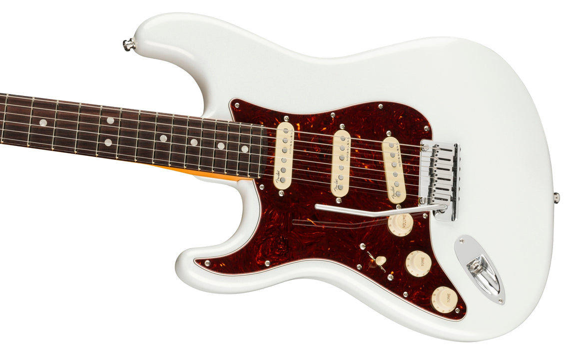 Fender Ultra Stratocaster Left-Handed Rosewood Neck Arctic Pearl Electric Guitar