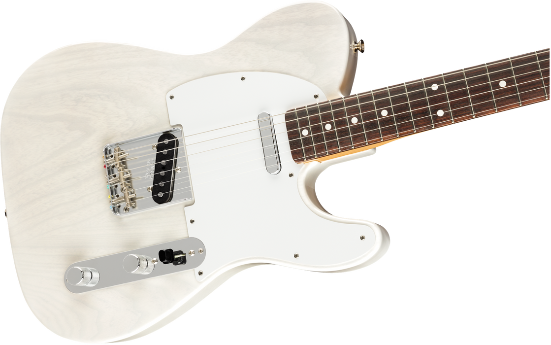 DISC - Fender Jimmy Page Mirror Telecaster Electric Guitar White Blonde DEMO MODEL