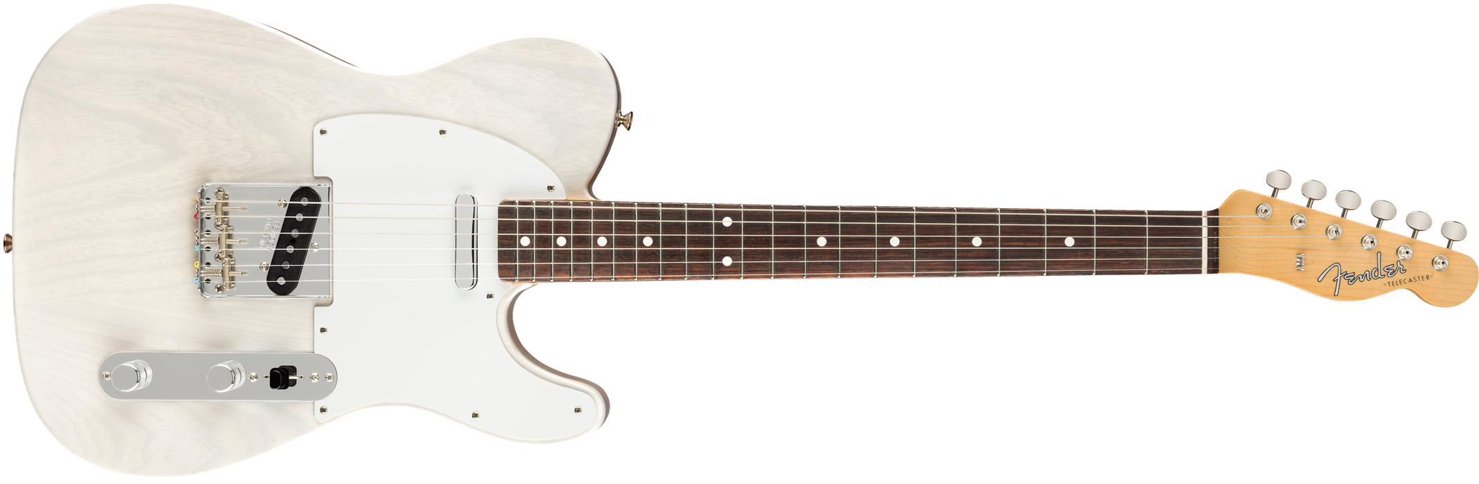 DISC - Fender Jimmy Page Mirror Telecaster Electric Guitar White Blonde DEMO MODEL