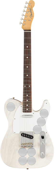 DISC - Fender Jimmy Page Mirror Telecaster Electric Guitar White Blonde DEMO MODEL