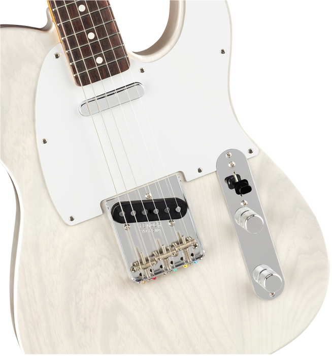 DISC - Fender Jimmy Page Mirror Telecaster Electric Guitar White Blonde DEMO MODEL