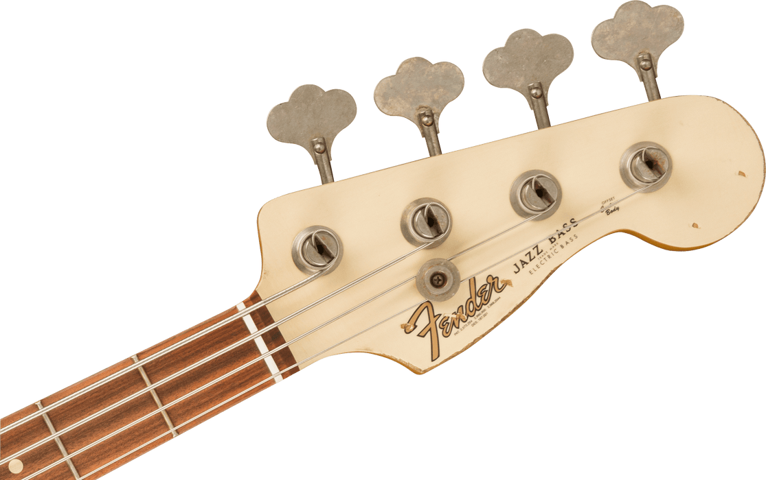 Fender 60th Anniversary Road Worn Jazz Bass Pau Ferro Fingerboard Olympic White With Case