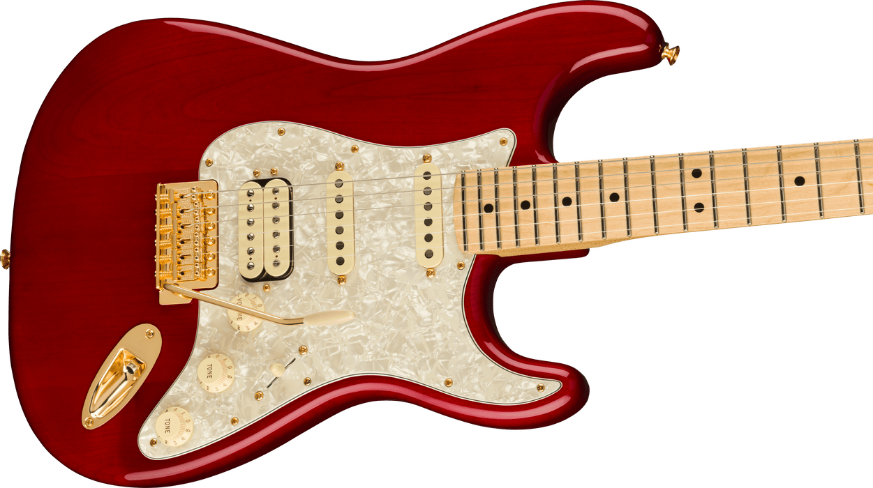 Fender Tash Sultana Stratocaster Maple Fingerboard Transparent Cherry Electric Guitar With Bag