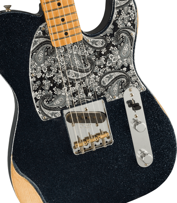 Fender Brad Paisley Road Worn Esquire Black Sparkle With Bag