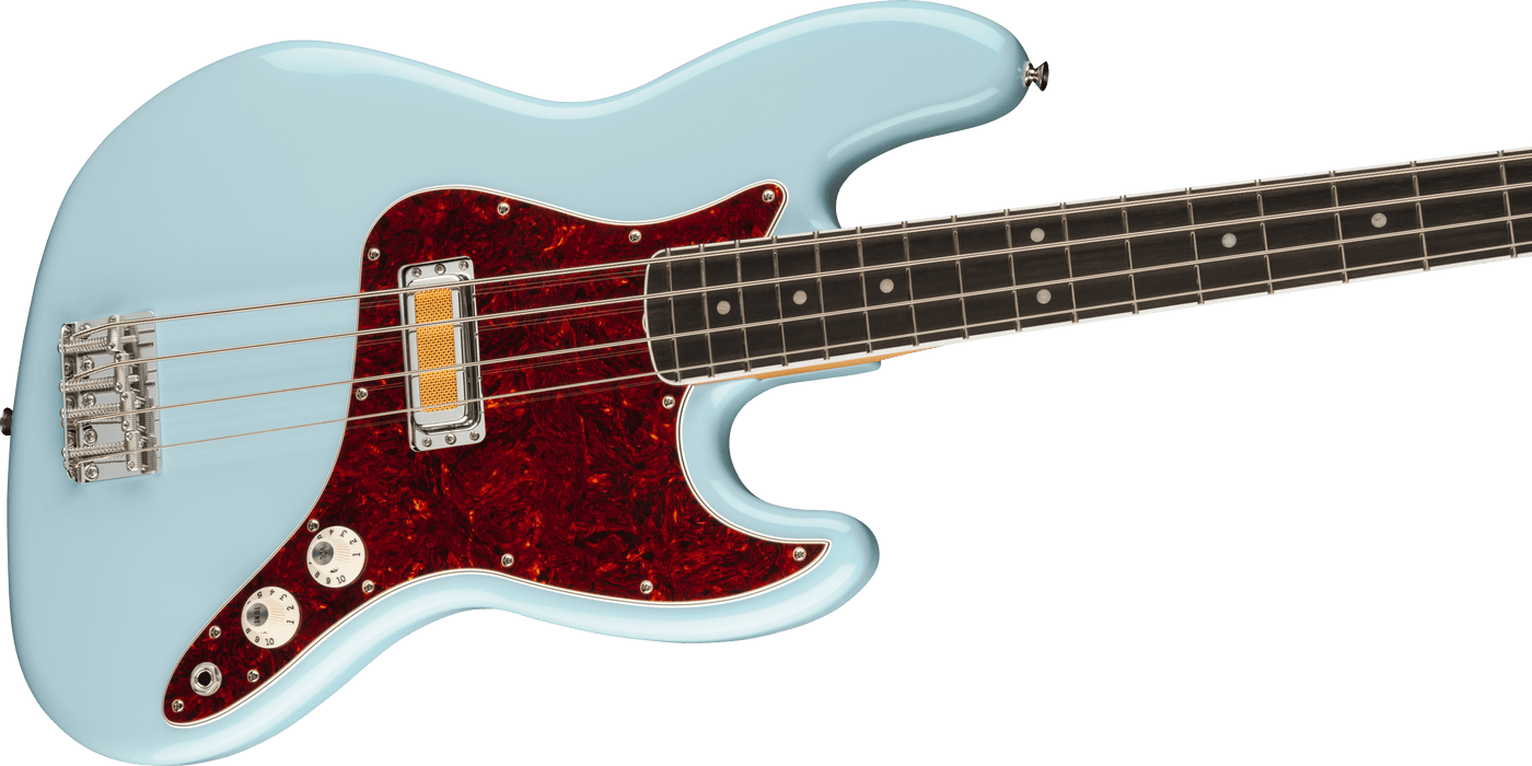 Fender Gold Foil Jazz Bass Ebony Fingerboard Sonic Blue With Gig Bag