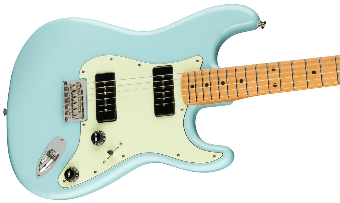 Fender Noventa Stratocaster Maple Fingerboard Daphne Blue Electric Guitar