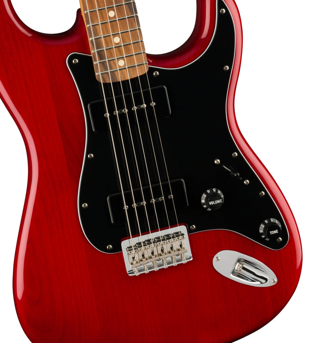 Fender Noventa Stratocaster Pau Ferro Fingerboard Crimson Red Transparent Electric Guitar
