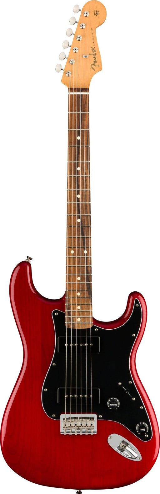 Fender Noventa Stratocaster Pau Ferro Fingerboard Crimson Red Transparent Electric Guitar
