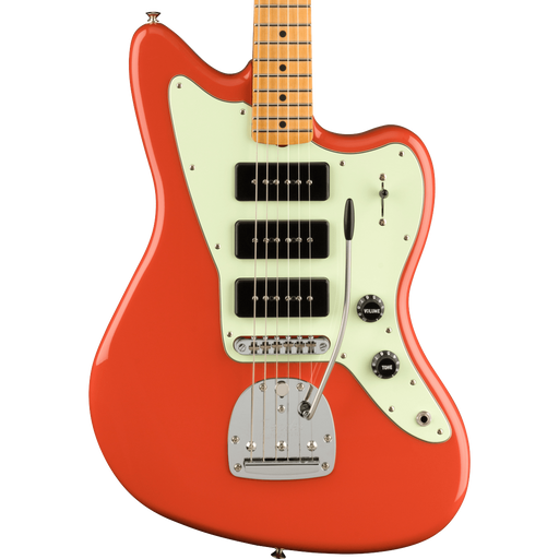 DISC - Fender Noventa Jazzmaster Maple Fingerboard Fiesta Red Electric Guitar