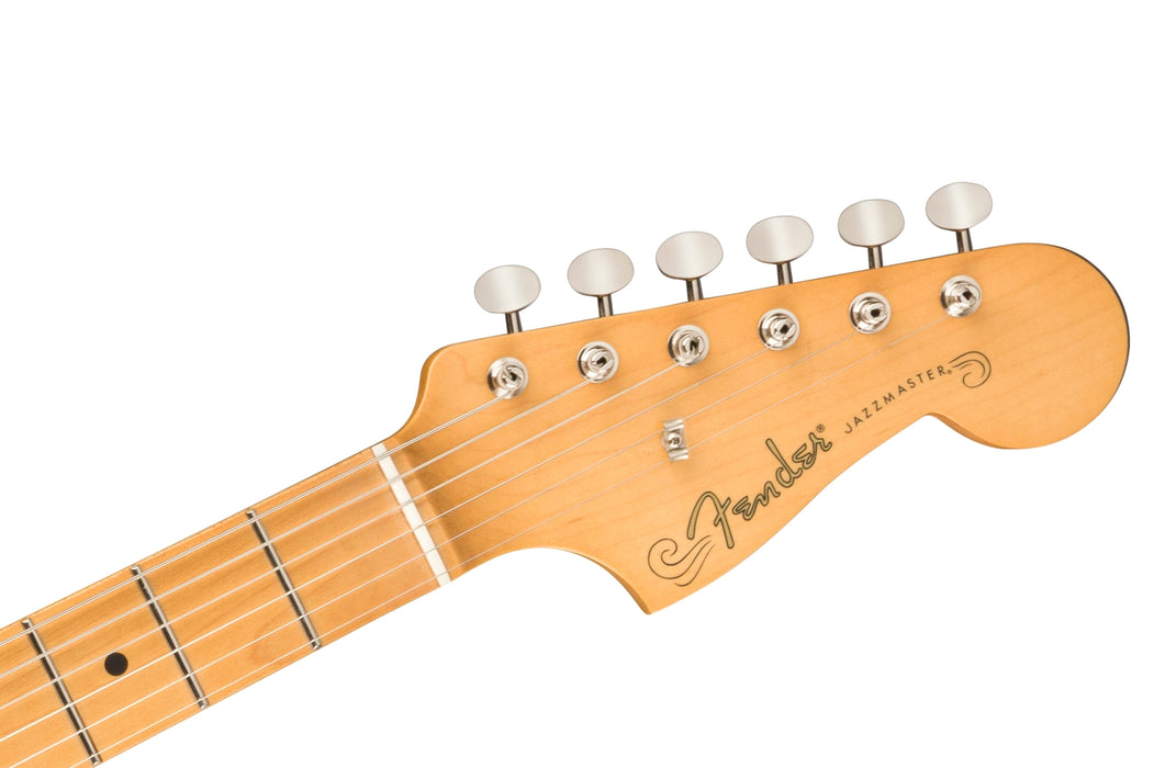 DISC - Fender Noventa Jazzmaster Maple Fingerboard Fiesta Red Electric Guitar