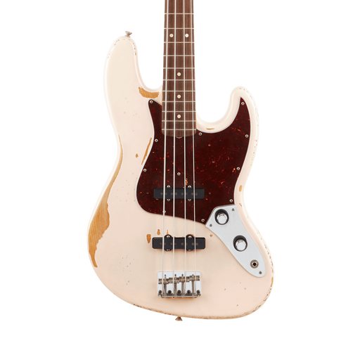 Fender Flea Jazz Electric Bass Roadworn Shell Pink With Gig Bag