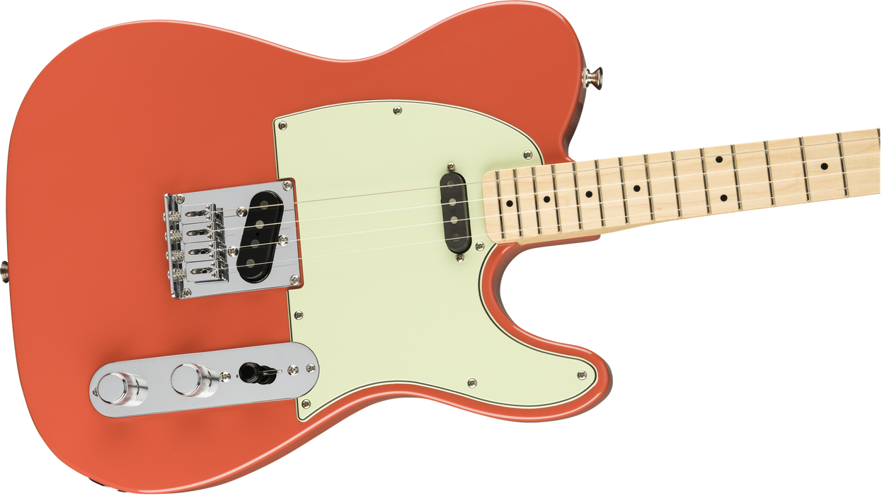 DISC - Fender Limited Edition Tenor Tele Maple Fingerboard Fiesta Red Electric Guitar With Bag