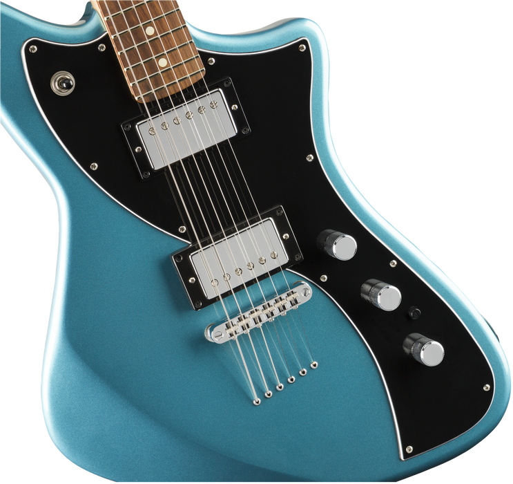 DISC - Fender Meteora HH Pau Ferro Fingerboard - Lake Placid Blue With Bag