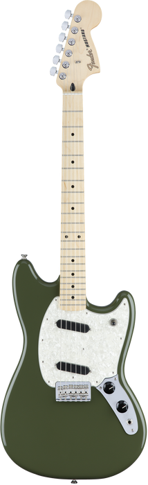 DISC - Fender Mustang - Olive with Maple Fingerboard