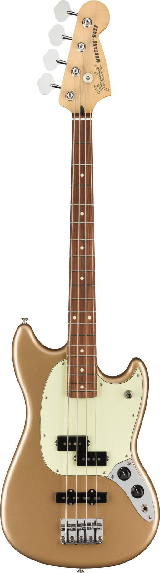 Fender Player Mustang Bass PJ Pau Ferro Fingerboard Firemist Gold
