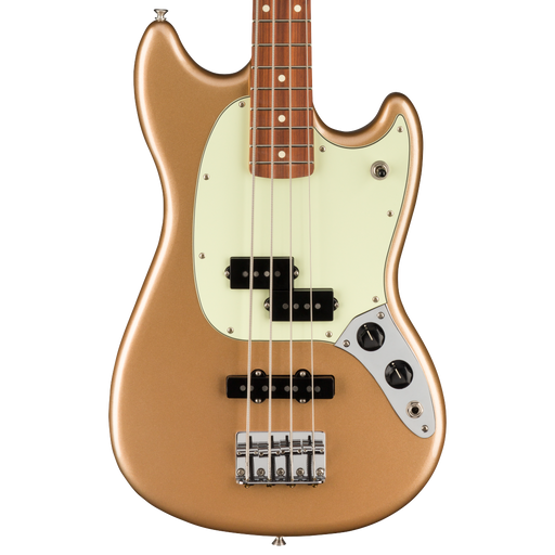 Fender Player Mustang Bass PJ Pau Ferro Fingerboard Firemist Gold