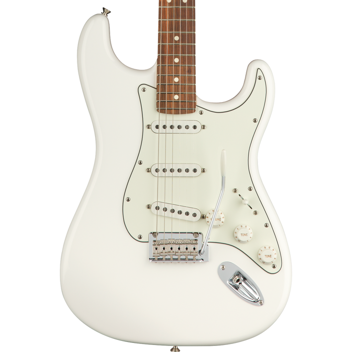 Fender Player Stratocaster Pau Ferro Fingerboard Polar White Electric Truetone Music
