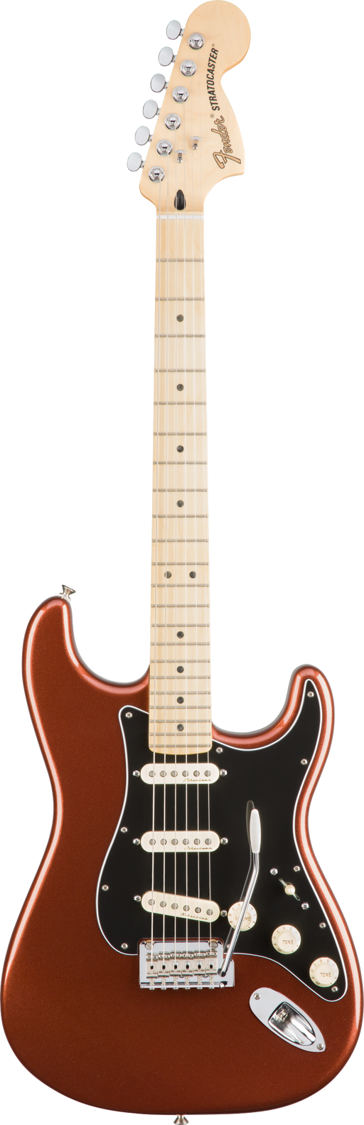 Fender Deluxe Roadhouse Stratocaster Maple Fingerboard Classic Copper Truetone Music