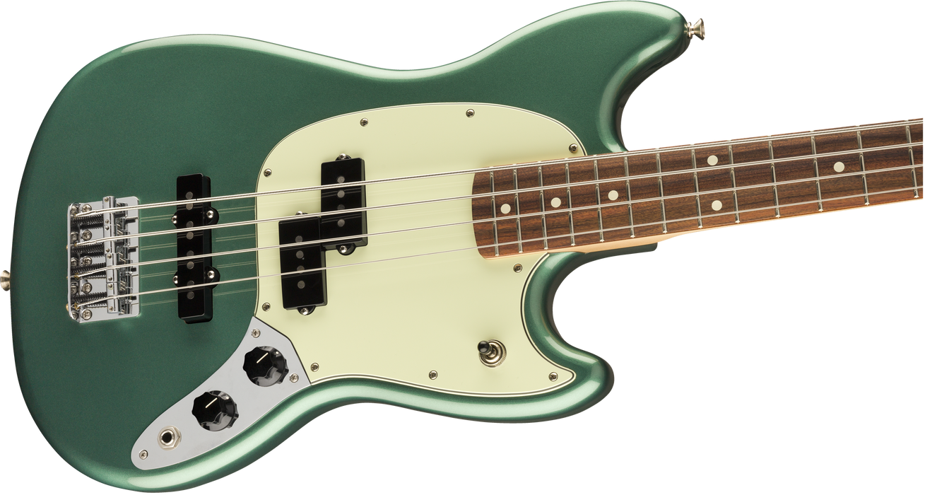 Fender Limited Edition Player Mustang Bass PJ Pau Ferro Fingerboard Sherwood Green Metallic