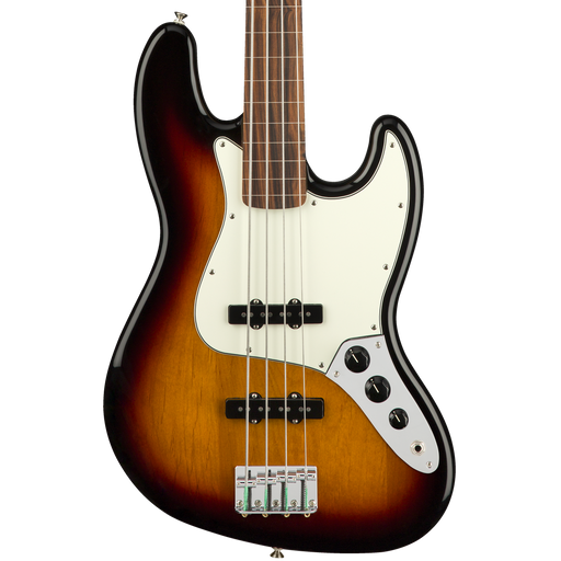 Fender Player Jazz Bass Fretless Pau Ferro Fingerboard 3-Color Sunburst Bass