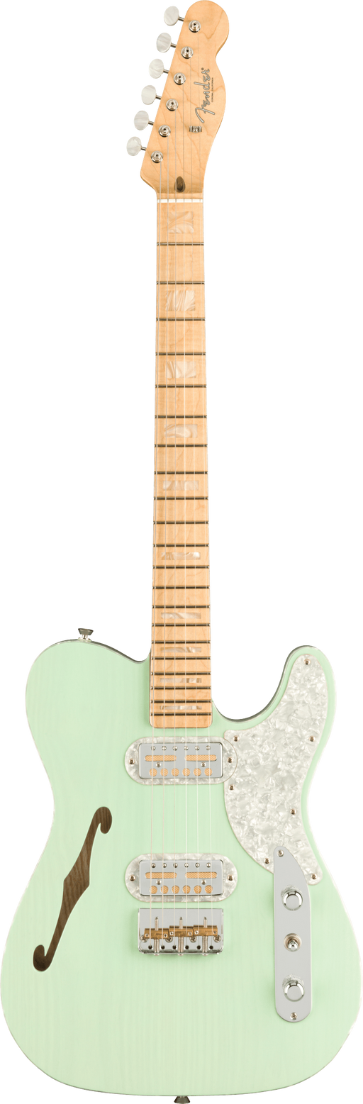 Fender Parallel Universe II Tele Mágico Maple Fingerboard Transparent Surf Green
