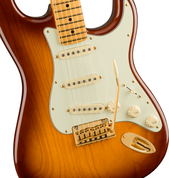 Fender 75th Anniversary Commemorative Stratocaster Maple Fingerboard 2-Color Bourbon Burst Electric Guitar