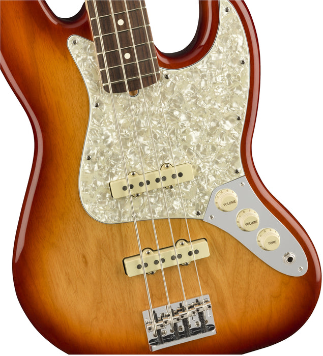 DISC - Fender American Professional Jazz Bass Limited Edition Lightweight Ash Sienna Sunburst