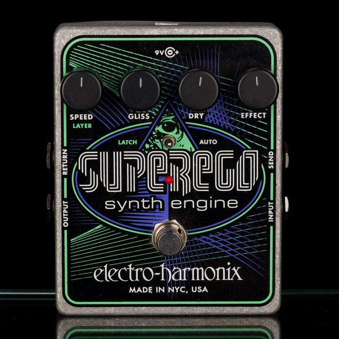 Used Electro-Harmonix SuperEgo Synth Guitar Effect Pedal With Box