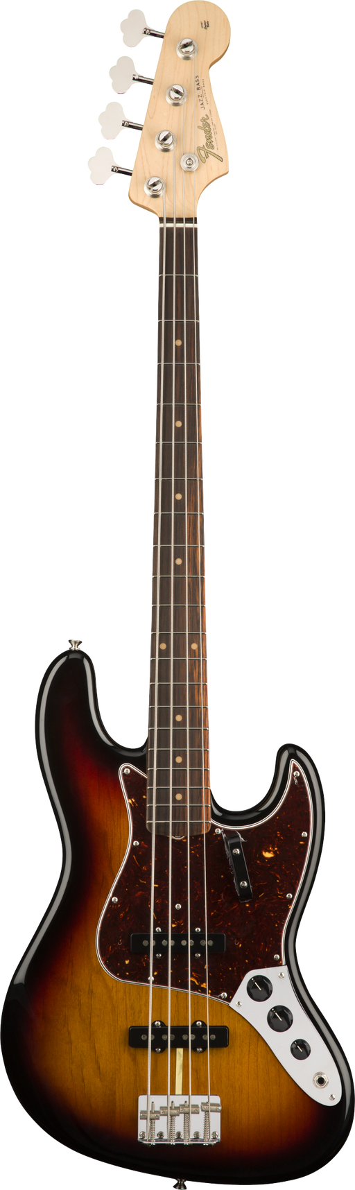 Fender American Original 60's Jazz Bass 3 Tone Sunburst Rosewood Fingerboard With Case
