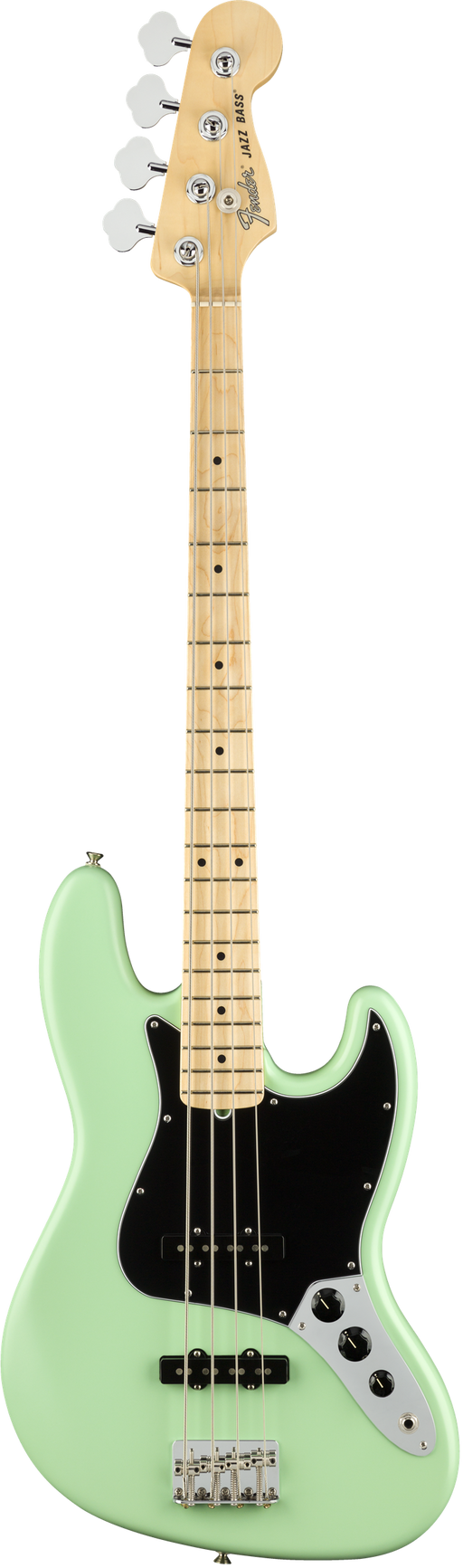 Fender American Performer Jazz Bass Satin Surf Green Maple Fingerboard With Bag
