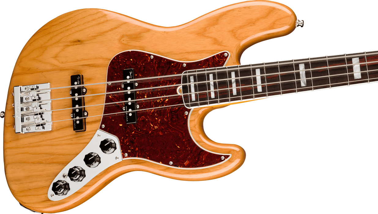 DISC - Fender American Ultra Jazz Bass Rosewood Fingerboard Aged Natural With Case