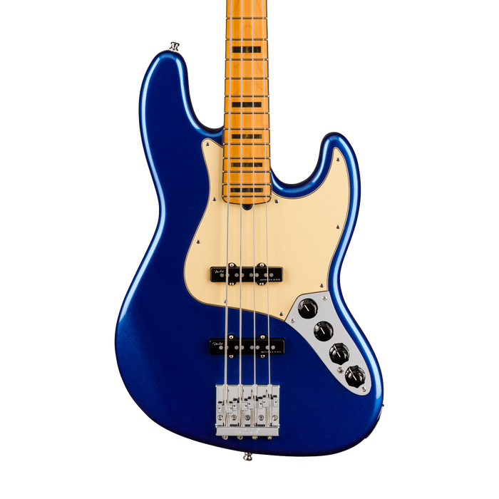 Fender American Ultra Jazz Bass Maple Fingerboard Cobra Blue With Case