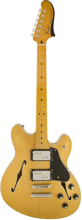 DISC - Fender Starcaster Maple Fingerboard Electric Guitar Natural Finish