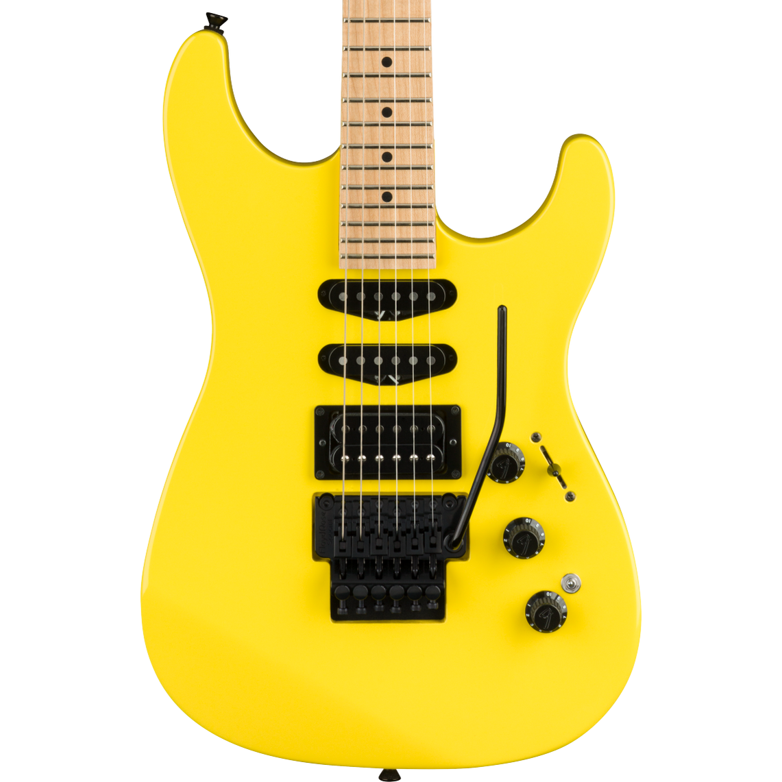 Fender Limited Edition HM Strat Maple Fingerboard Frozen Yellow Electr