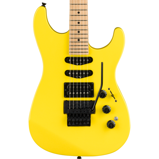 Fender Limited Edition HM Strat Maple Fingerboard Frozen Yellow Electric Guitar