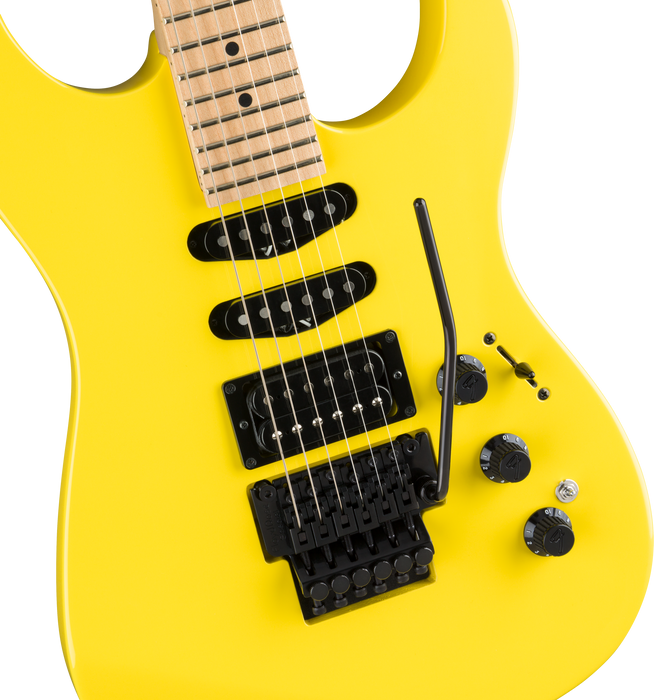 Fender Limited Edition HM Strat Maple Fingerboard Frozen Yellow Electric Guitar